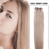 Extensii clip - on Veritable cu 12 piese, lungime 50 cm , culoare blond cenusiu  ( # 16 )